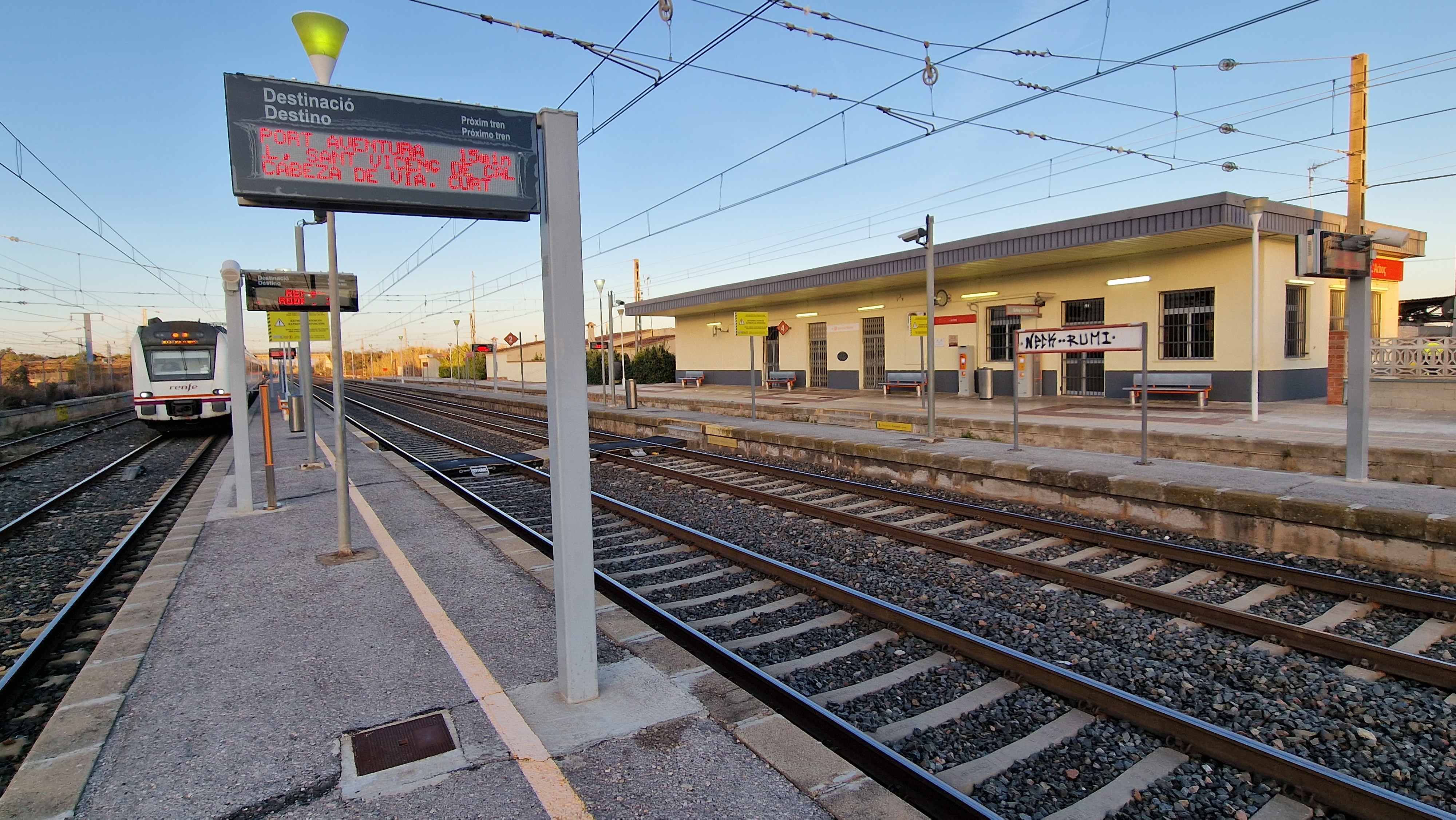 Estació de renfe a l'Arboç